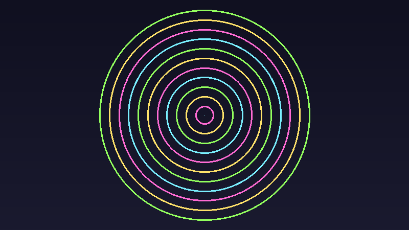 GIF túnel retro 3D neon